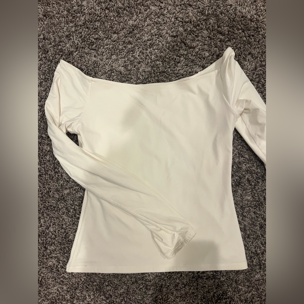 Elegant Off-Shoulder White Top